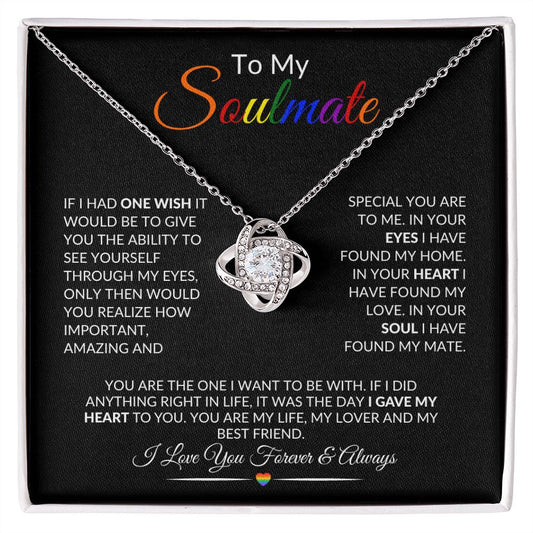 LGBTQ Soulmate Love Knot Necklace