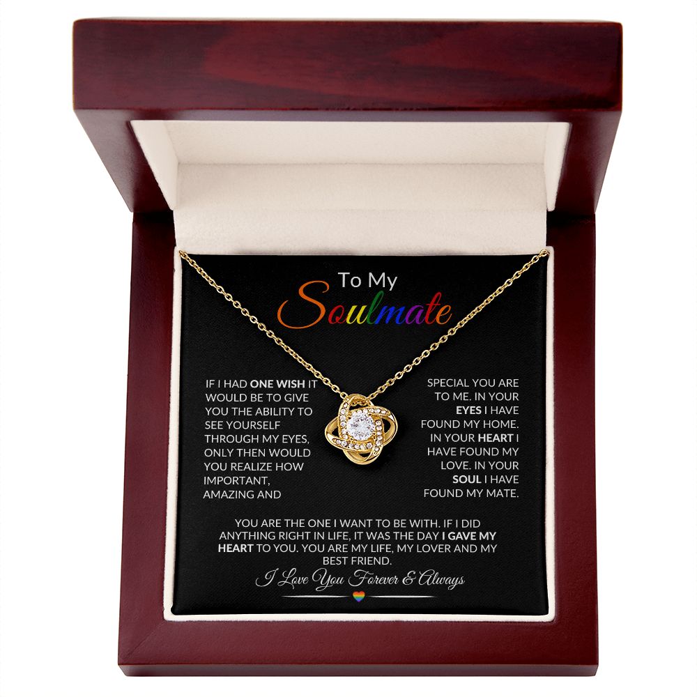 LGBTQ Soulmate Love Knot Necklace