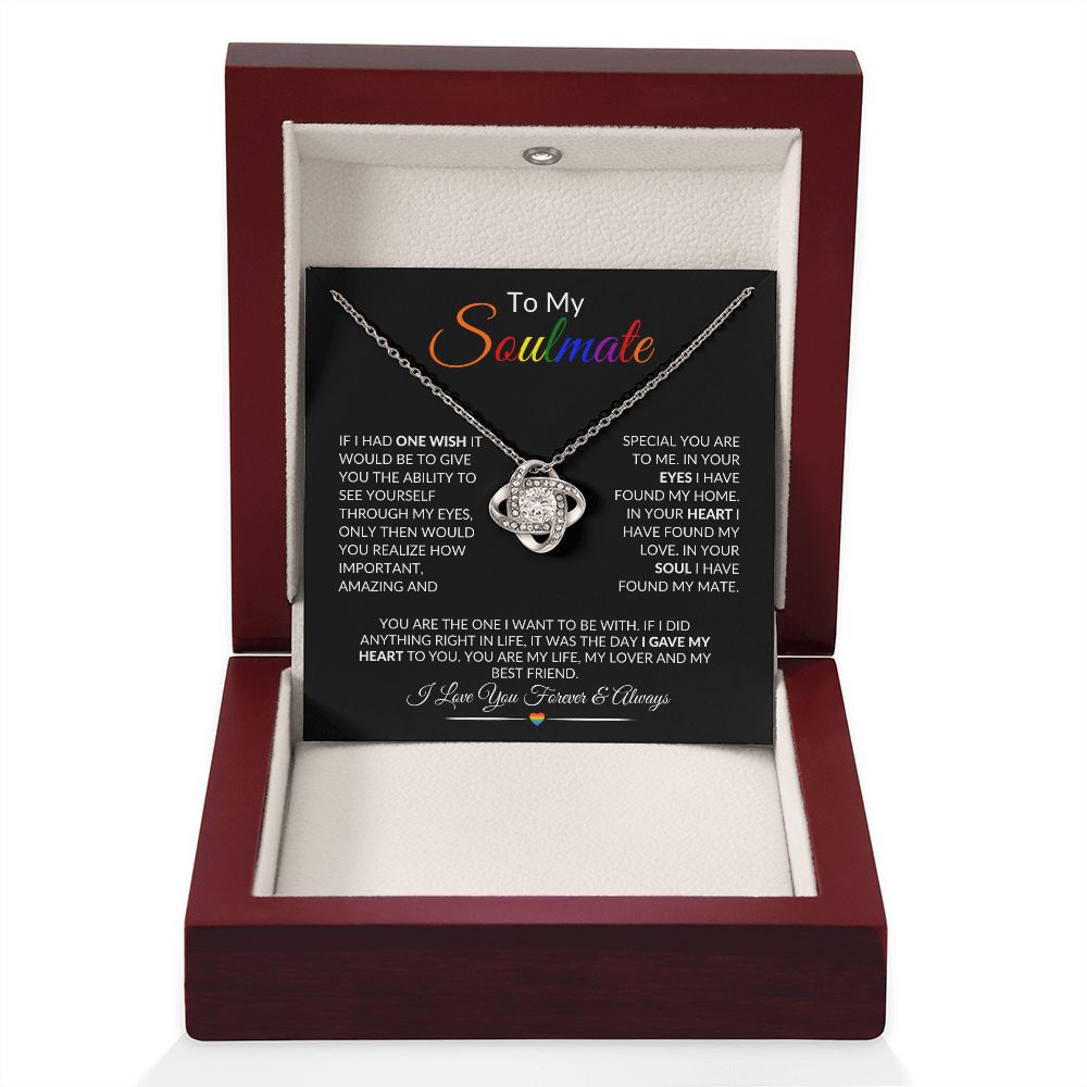 LGBTQ Soulmate Love Knot Necklace