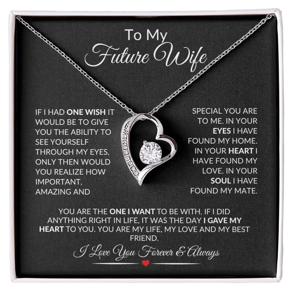 To My Future Wife Forever Love Necklace This Will Make Her Cry