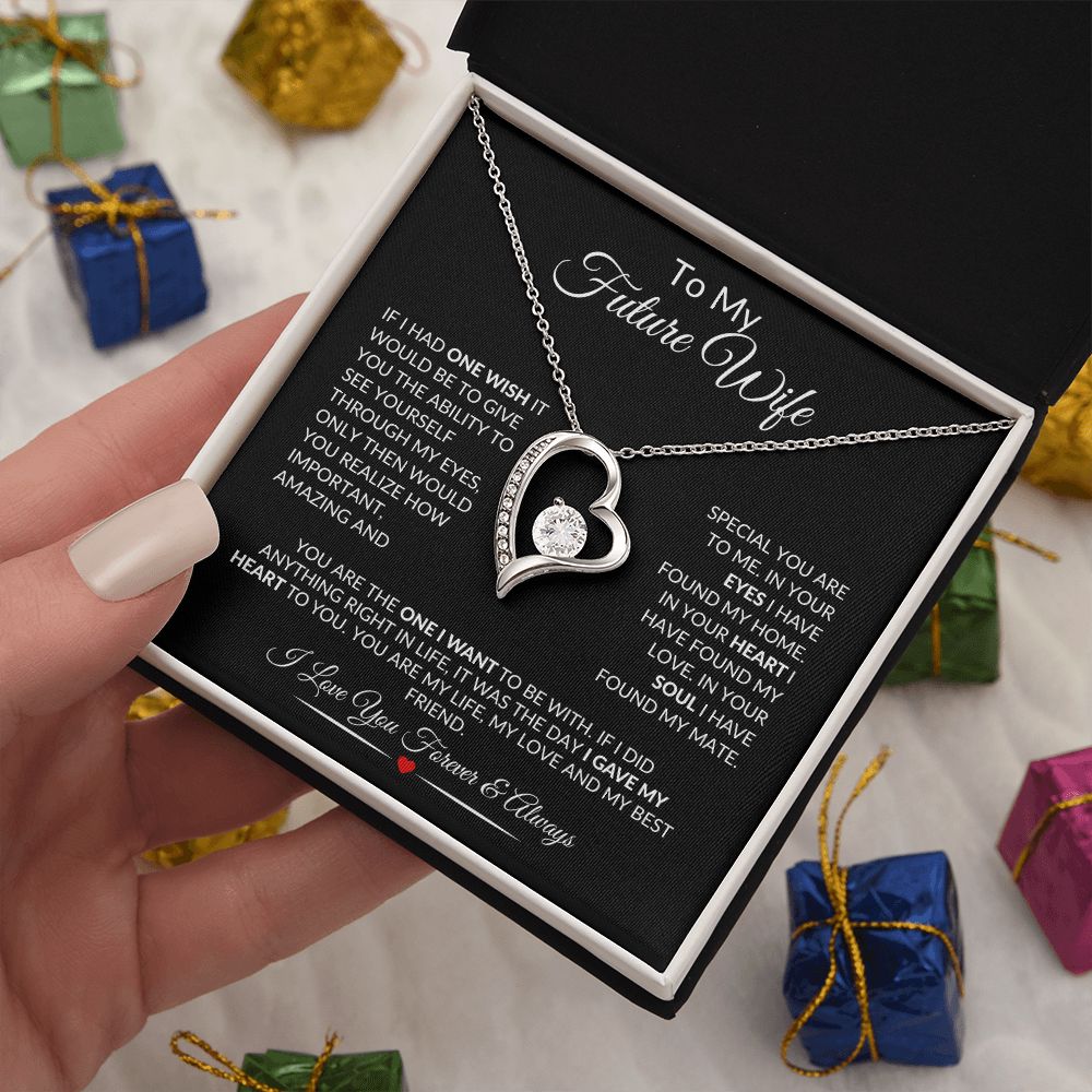 To My Future Wife Forever Love Necklace This Will Make Her Cry