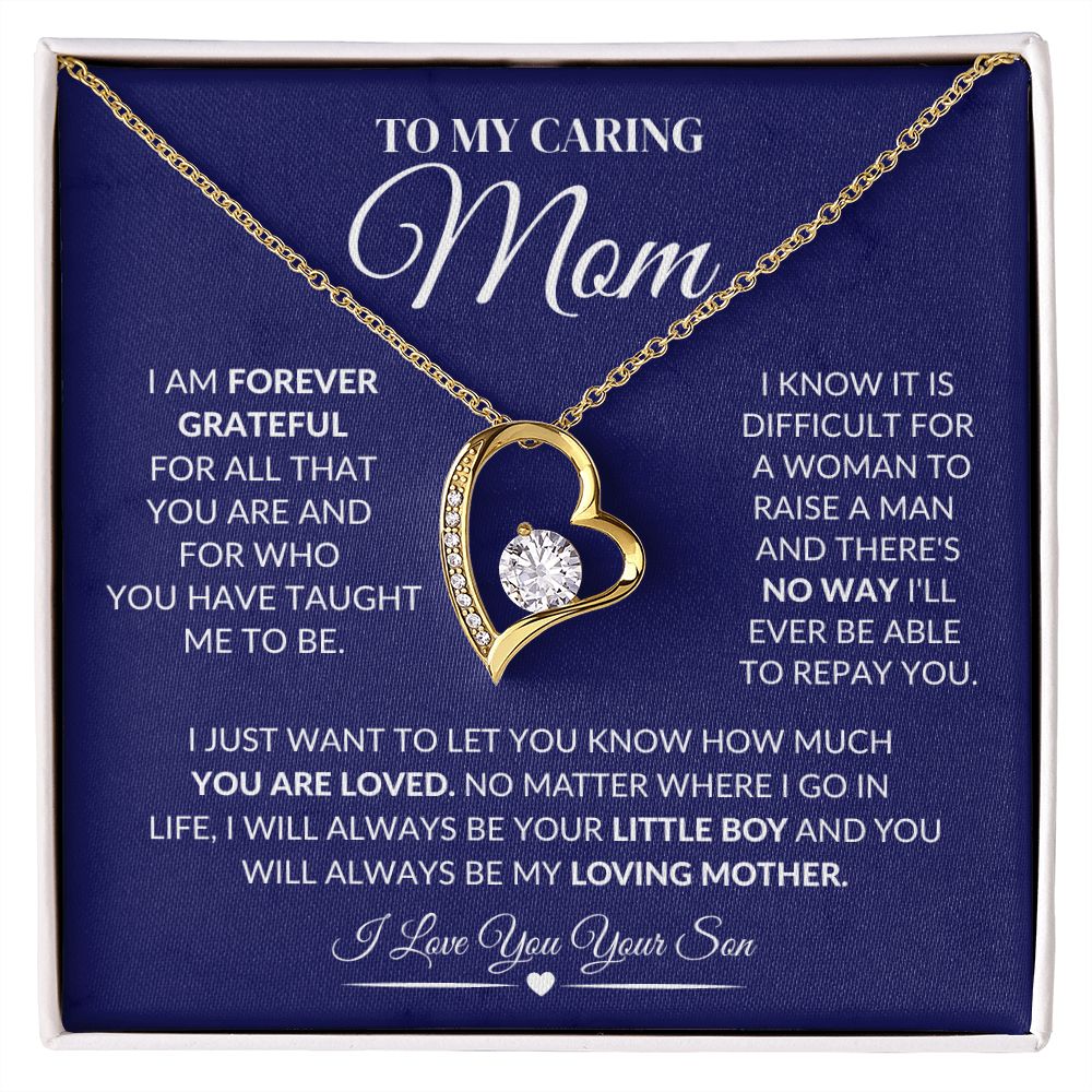 To My Caring Mother Forever Love Necklace