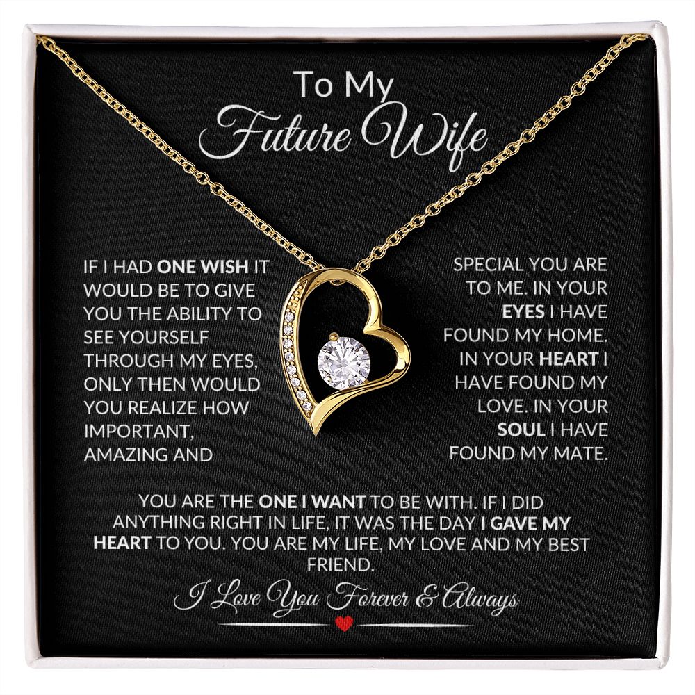 To My Future Wife Forever Love Necklace This Will Make Her Cry