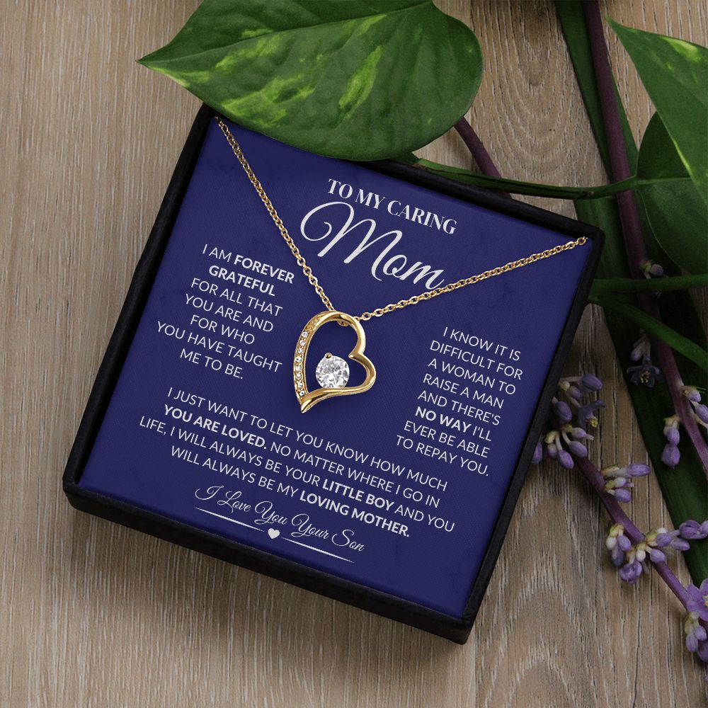 To My Caring Mother Forever Love Necklace