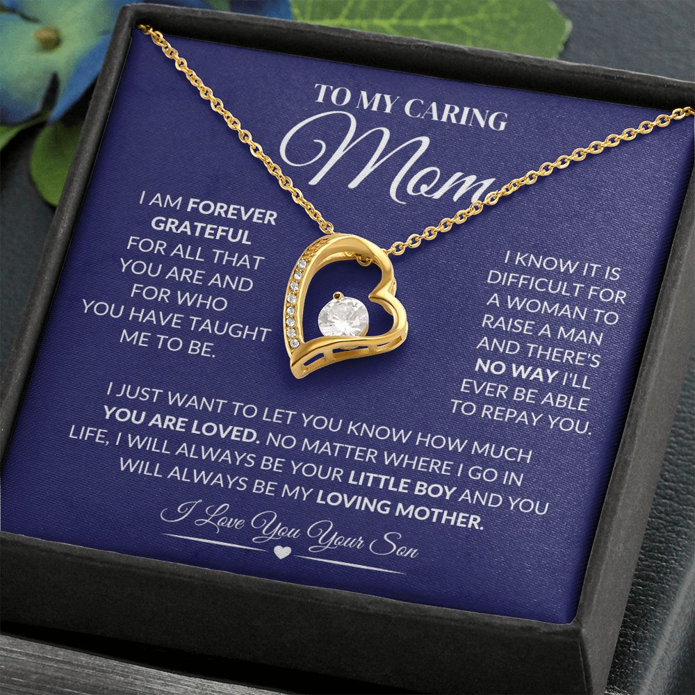 To My Caring Mother Forever Love Necklace